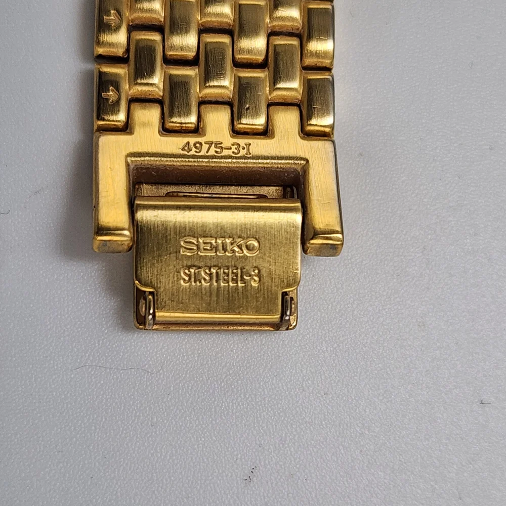 Seiko Gold-Tone Square Dial Watch - Picture 5 of 7